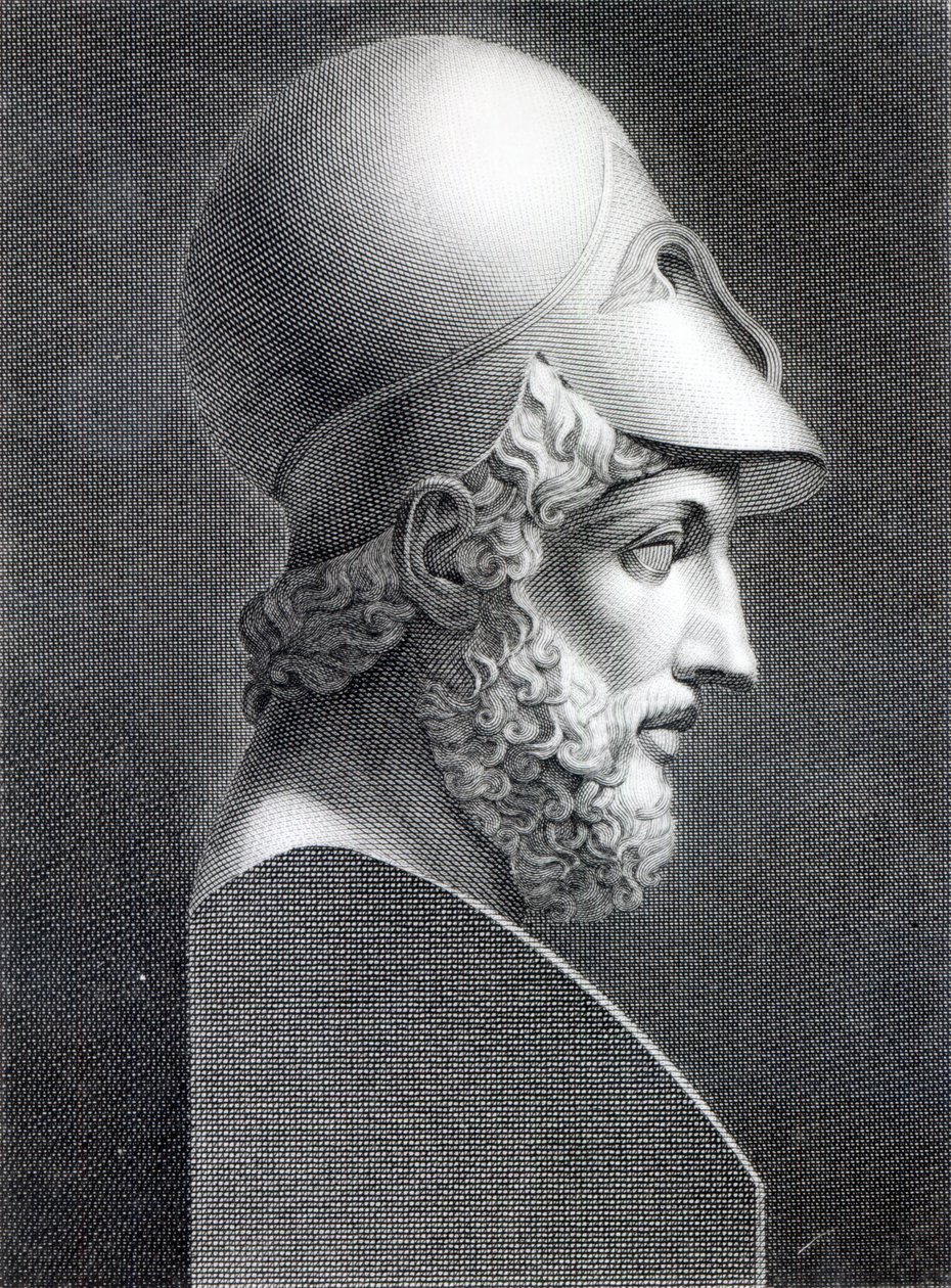 Busto de Pericles, grabado por Giuseppe Cozzi de Giuseppe Longhi