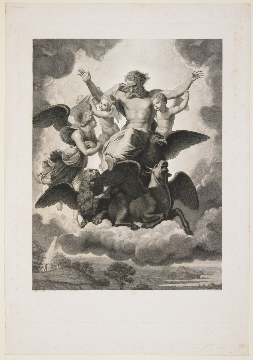 La visión de Ezequiel, 1808 de Giuseppe Longhi
