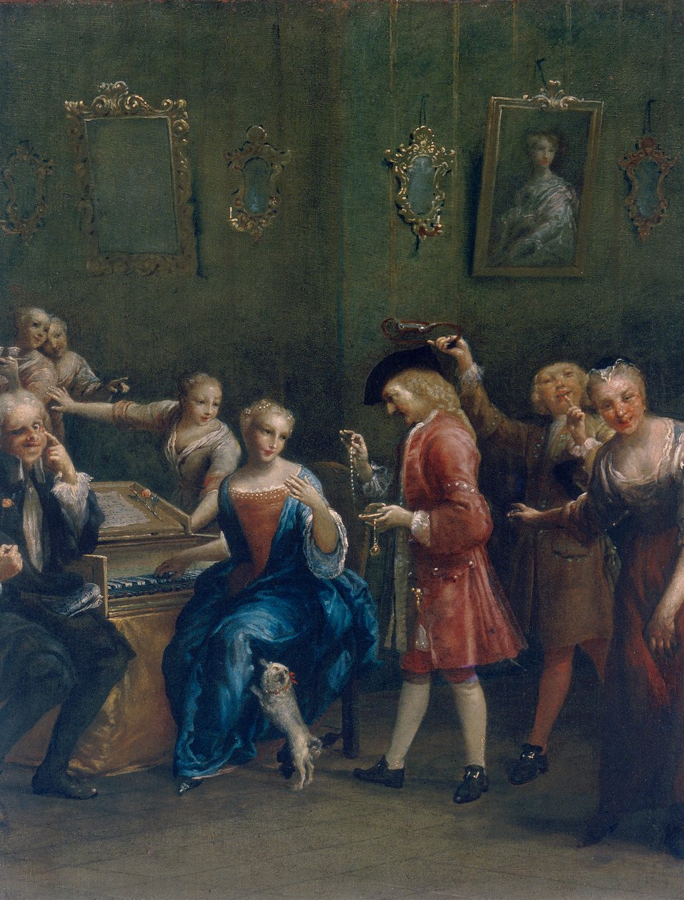 La cantante cortejada (La Canterina Corteggiata) de Giuseppe Maria Crespi