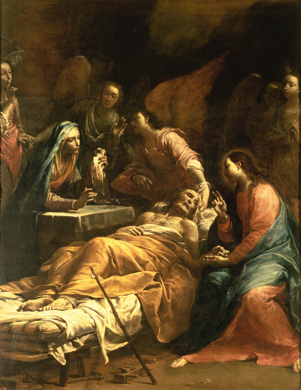 La muerte de San José, c.1712 de Giuseppe Maria Crespi