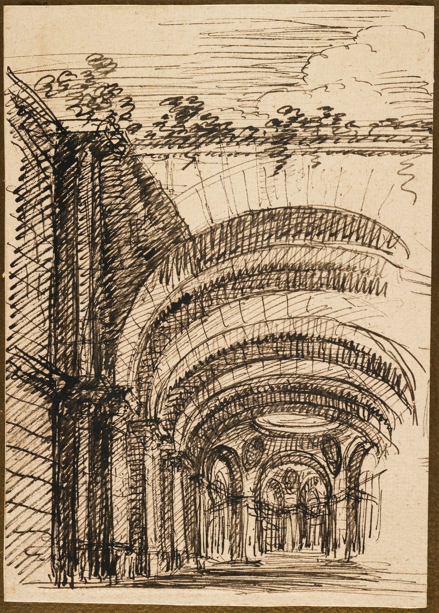 Fantasía arquitectónica de Giuseppe Valeriani