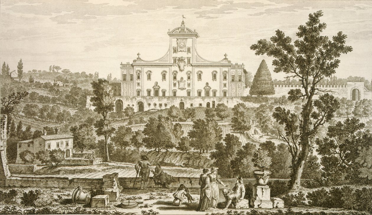 Villa Ricci en Pozzolatico de Giuseppe Zocchi
