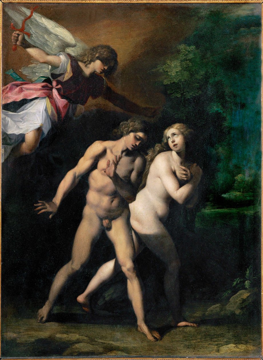 Adán y Eva expulsados del paraíso ... de Giuseppe (1568 1640) Cesari