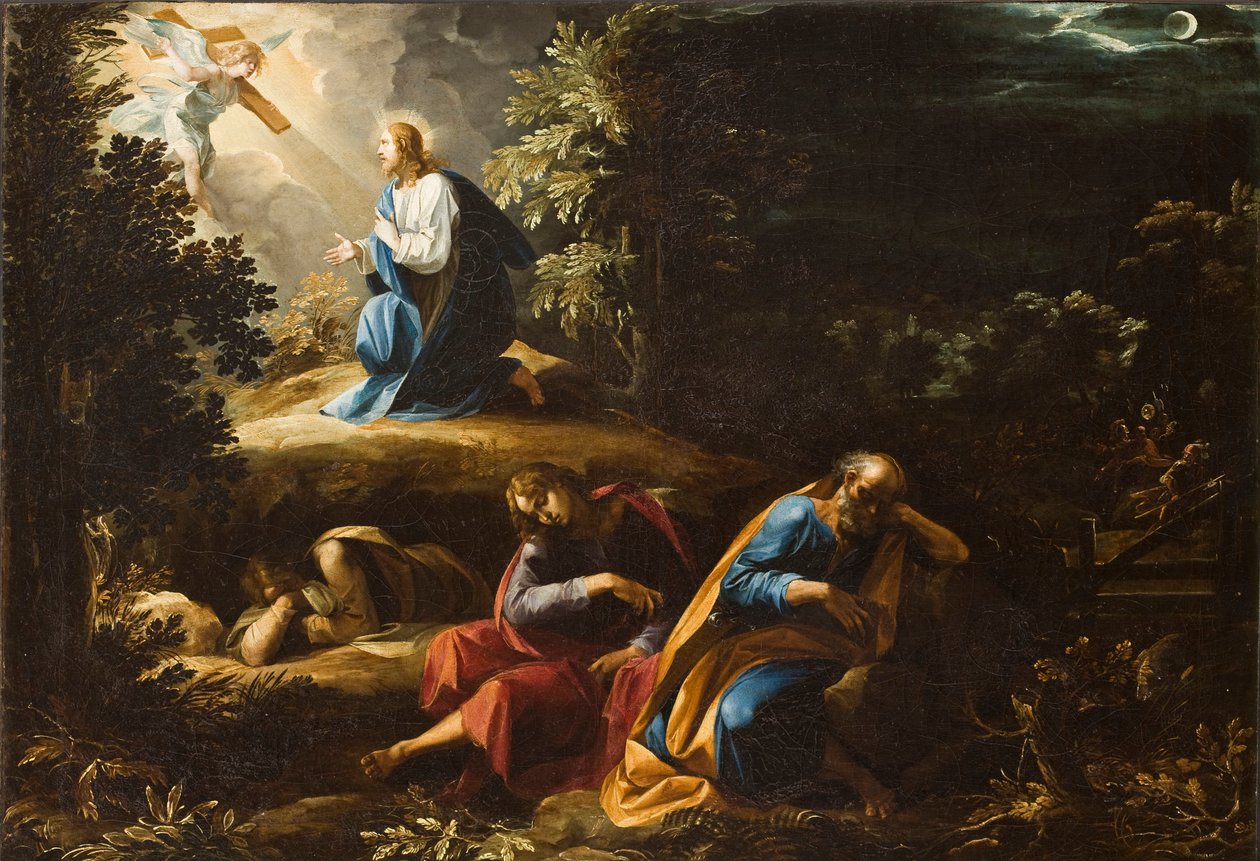 La Agonía en el Huerto (Cristo en el Monte de los Olivos) de Giuseppe Cesari