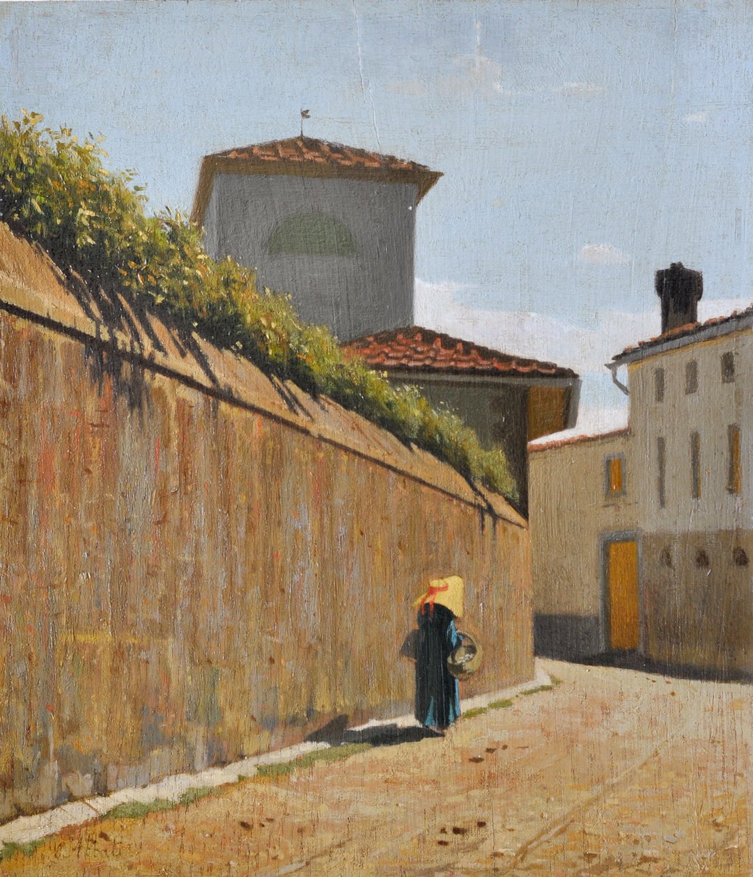 Carril bajo el sol, c.1863 (óleo sobre tabla) de Giuseppe Abbati