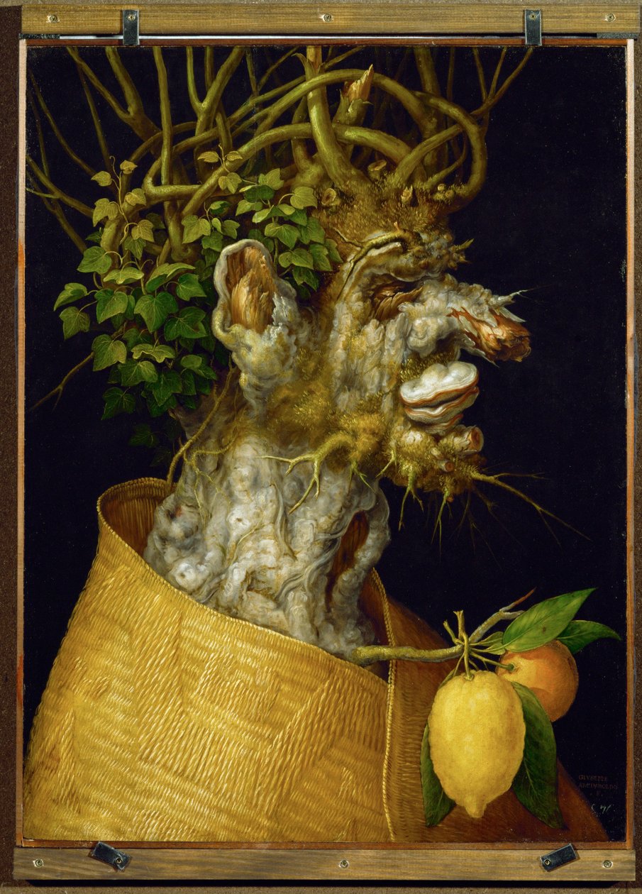 Invierno, alegoría ... (madera de tilo) de Giuseppe Arcimboldo