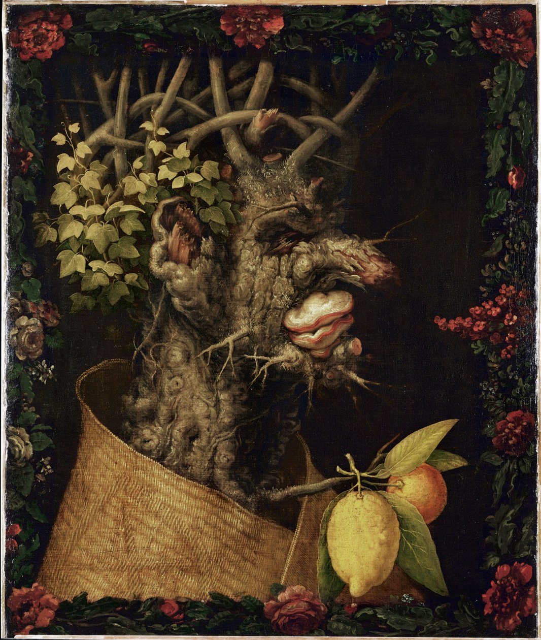 Invierno, alegoría ... de Giuseppe Arcimboldo