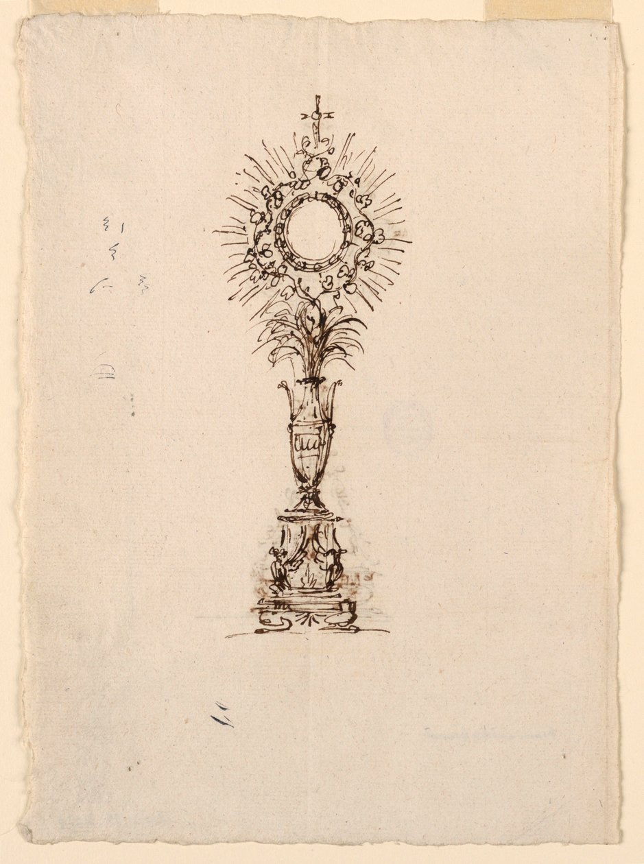 Diseño para una custodia de Giuseppe Barberi