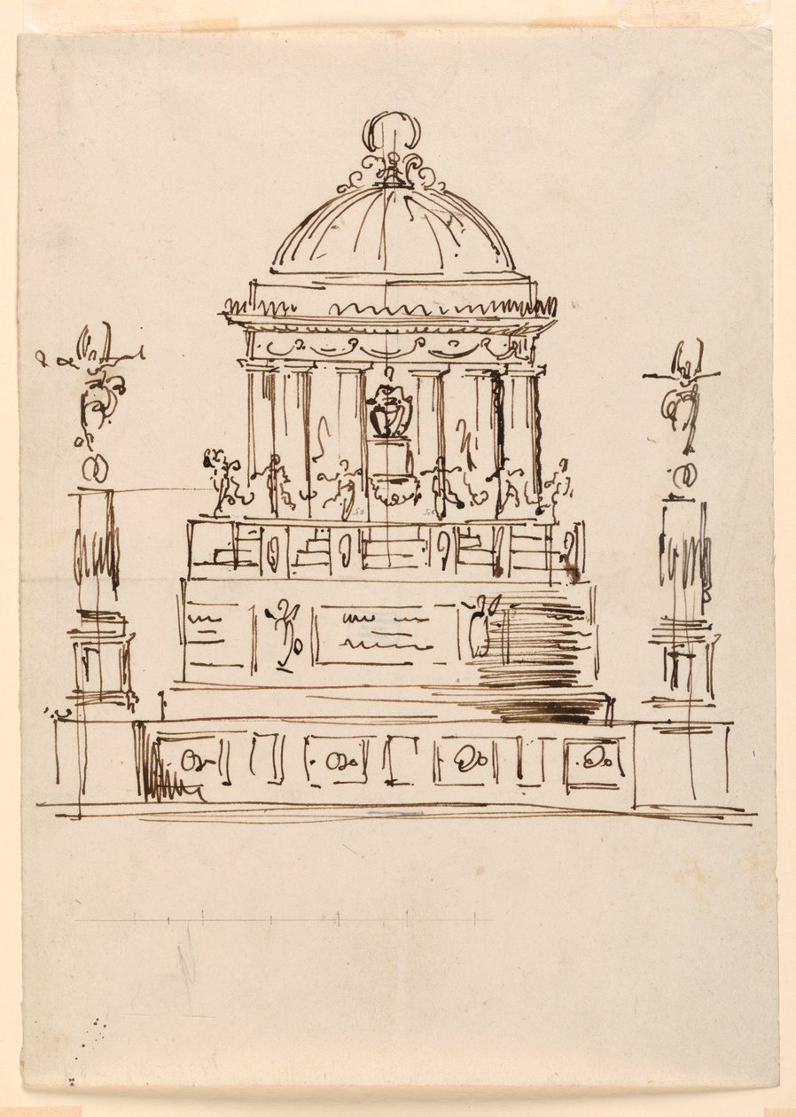 Diseño para un monumento de Giuseppe Barberi