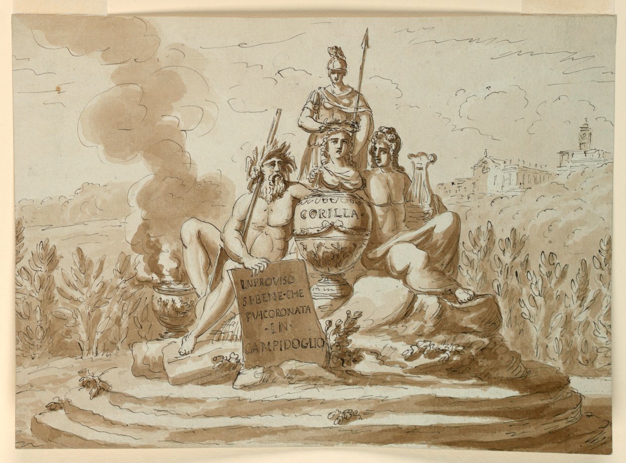 Monumento sepulcral para la poeta Maria Maddalena Morelli de Giuseppe Barberi