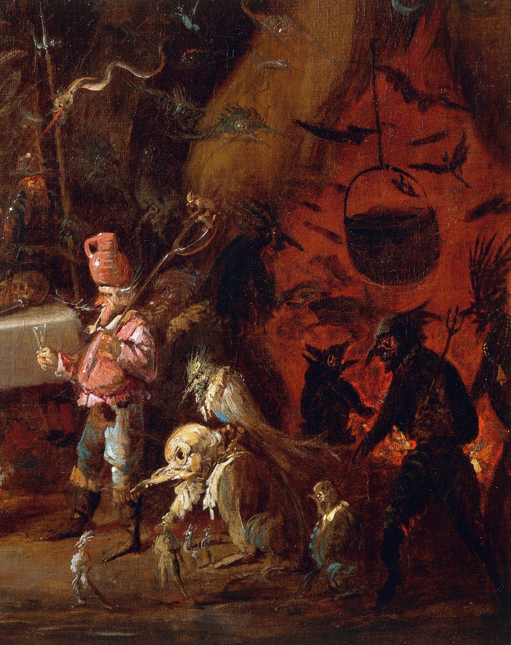Encuentro de brujas (detalle) de Giuseppe Bernardino Bison