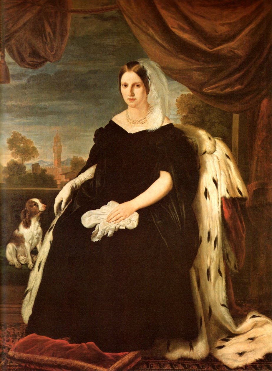 Retrato de María Antonieta de Toscana de Giuseppe Bezzuoli