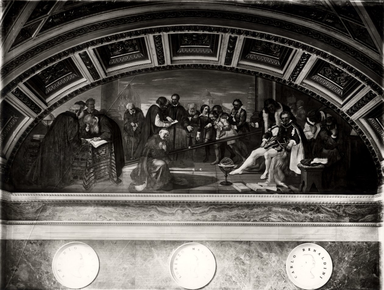 El Juicio de Galileo (1564-1642) (detalle) de Galileo en Pisa de Giuseppe Bezzuoli