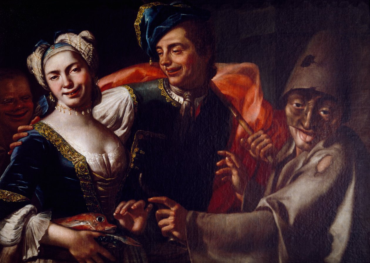 Máscaras napolitanas de Giuseppe Bonito