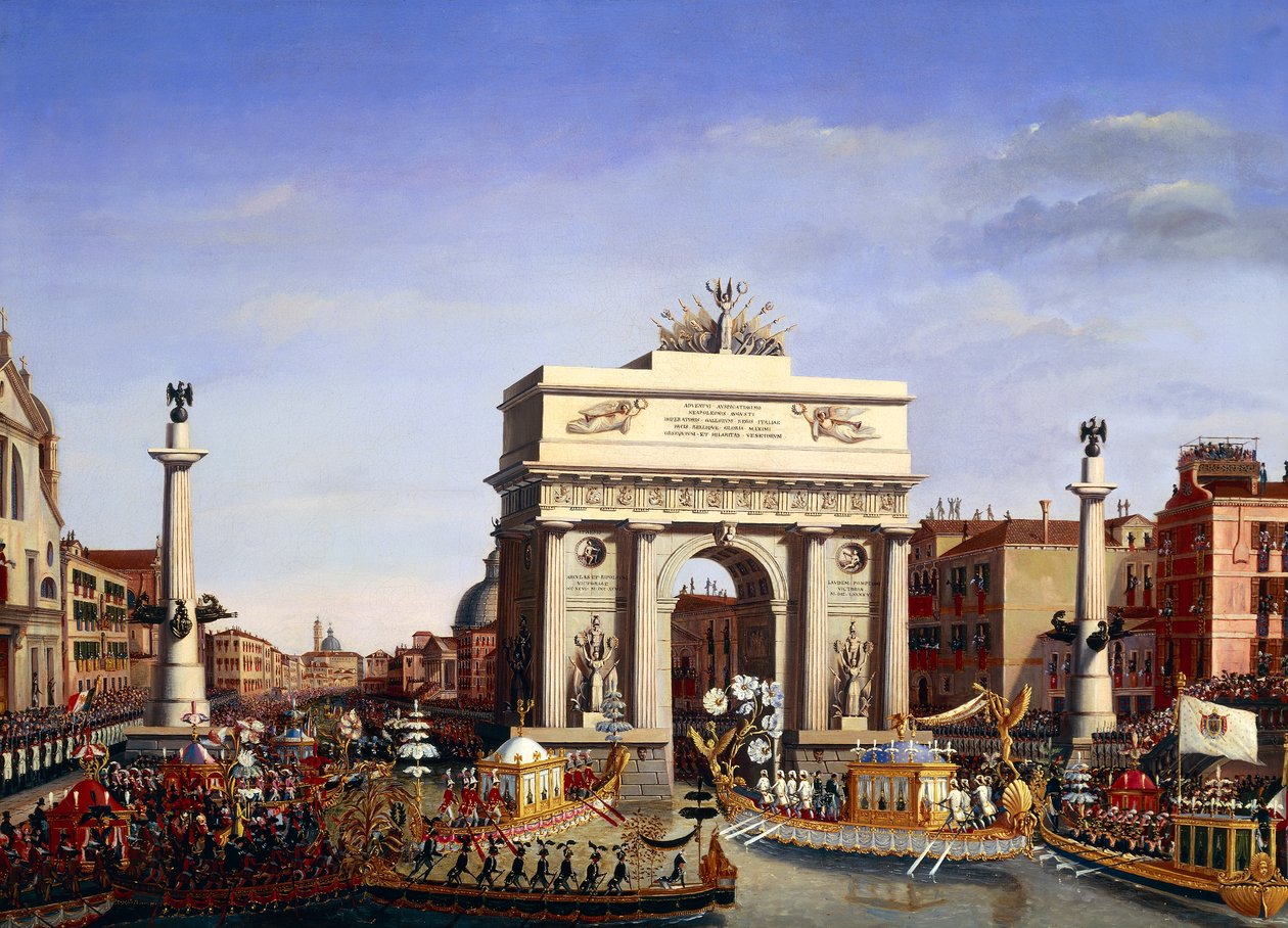 Entrada de Napoleón Bonaparte en Venecia, 29 de noviembre de Giuseppe Borsato