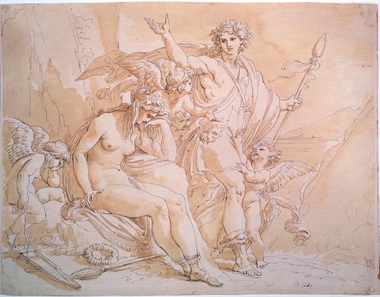 Baco y Ariadna, 1780s. de Giuseppe Cades
