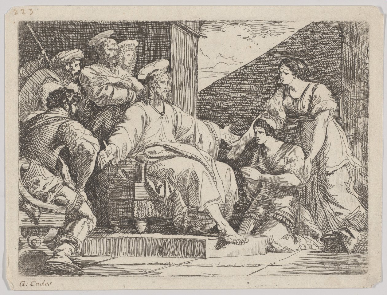 Cristo sentado predicando de Giuseppe Cades