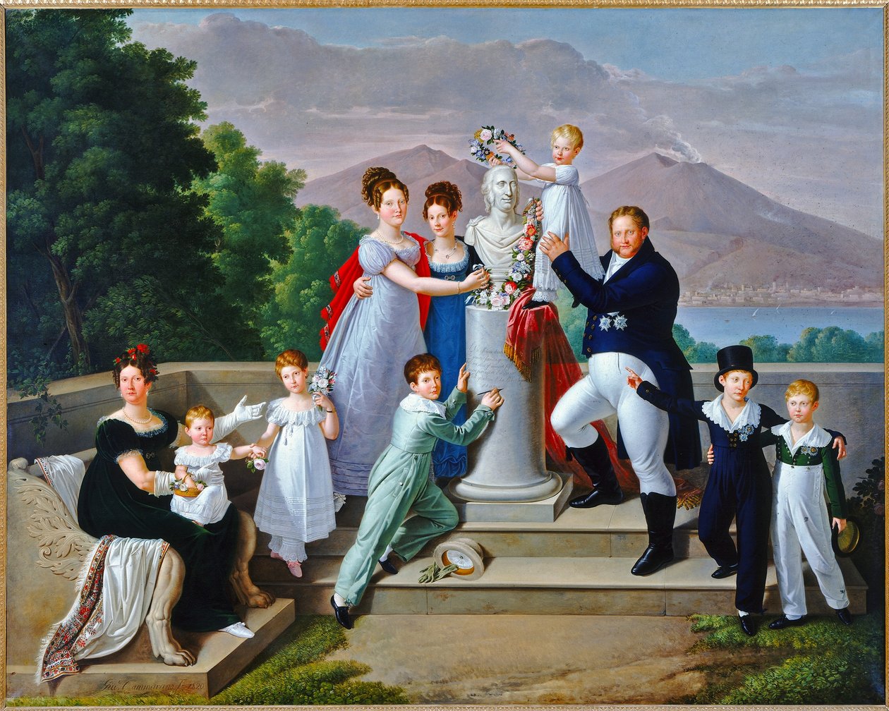 Italiano: Retrato de Francisco I Francisco I y su familia de Giuseppe Cammarano