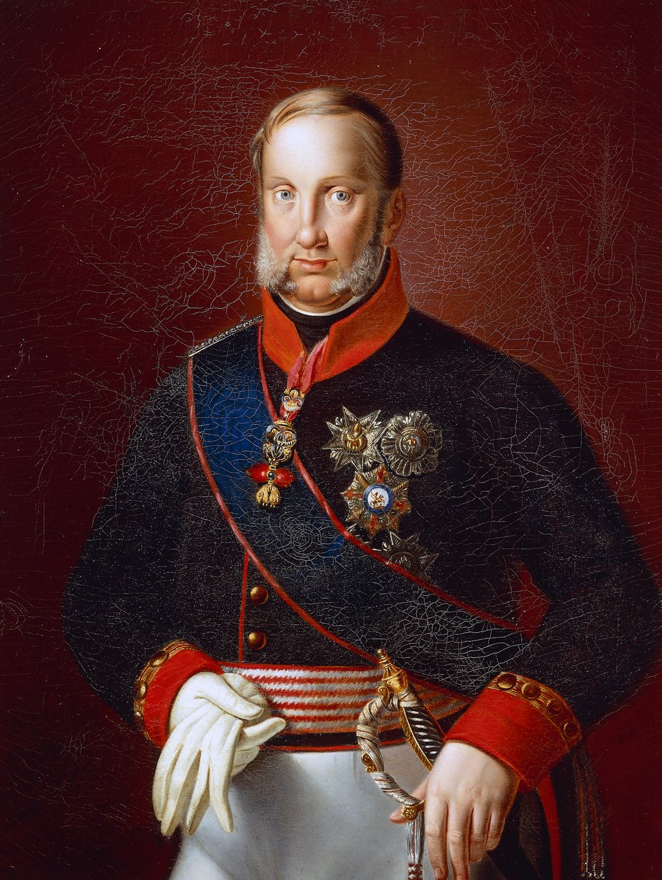 Retrato de Francisco I de las Dos Sicilias (Nápoles) de Giuseppe Cammarano