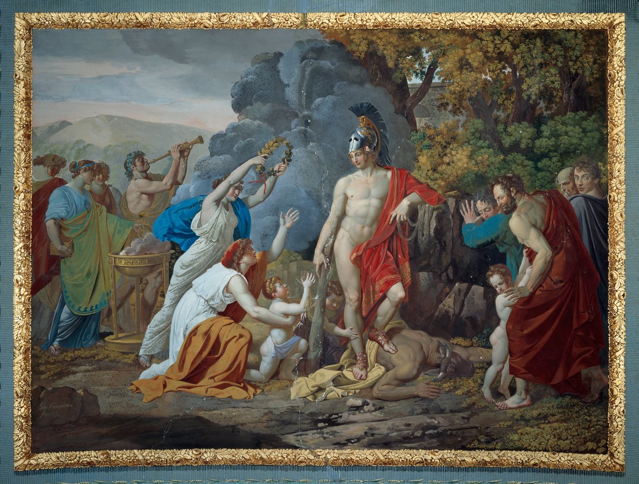 Teseo y el Minotauro de Giuseppe Cammarano