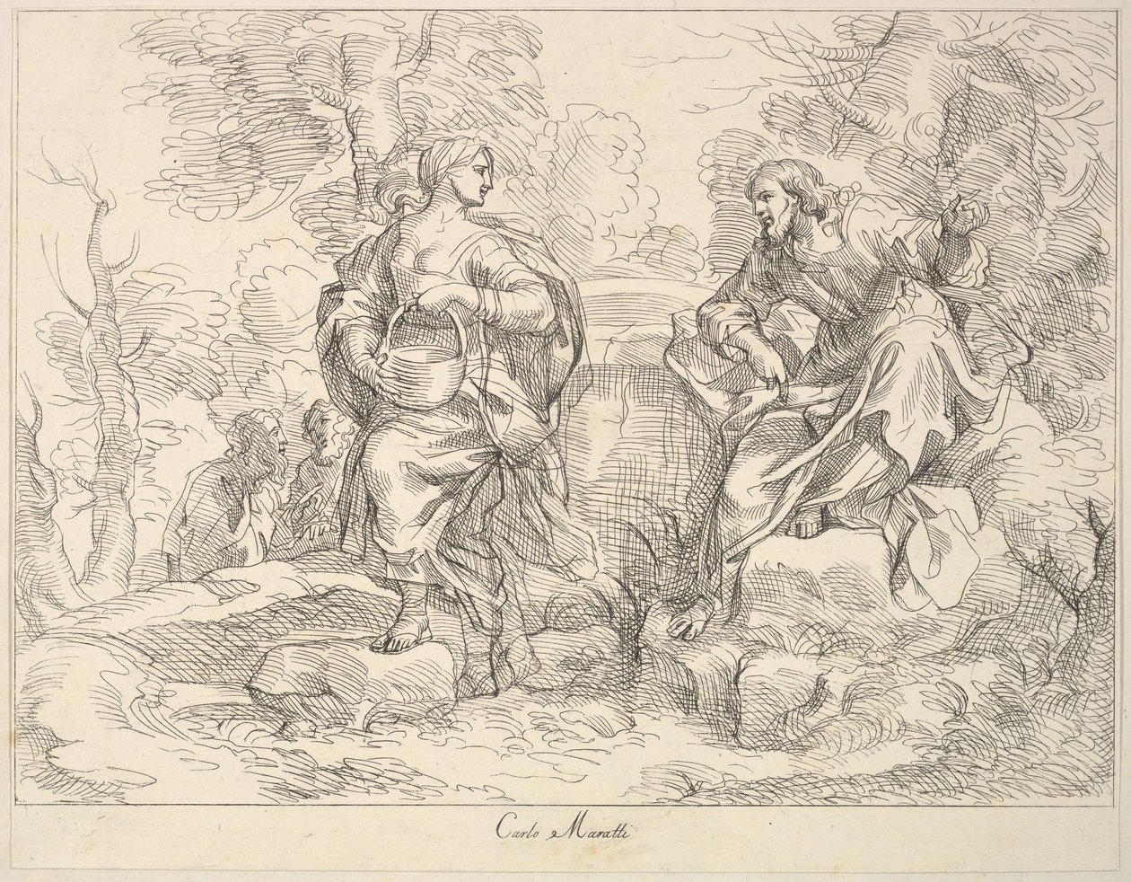 Cristo apareciendo a María Magdalena, 1740-1802 de Giuseppe Canale