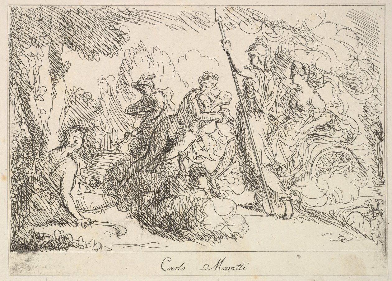 Dioses y Diosas en un Paisaje de Giuseppe Canale