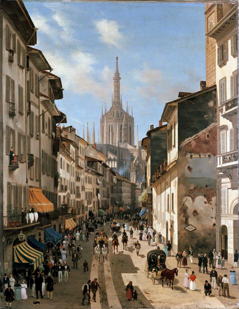 Vista sobre la calle Corsia dei Servi de Giuseppe Canella