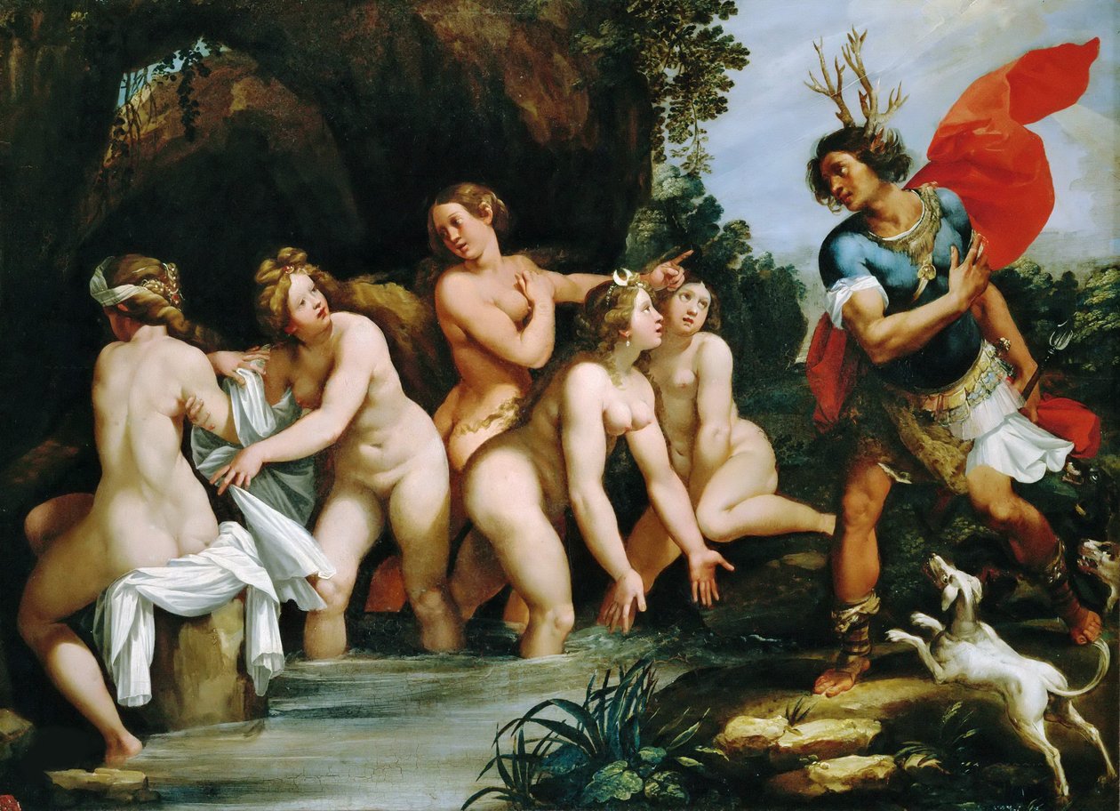 Diana y Acteón, ca 1600-1603 de Giuseppe Cesari