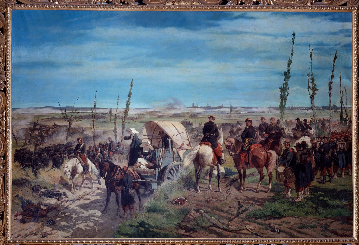 Campamento militar italiano en la batalla de Magenta en 1859 de Giuseppe Fattori