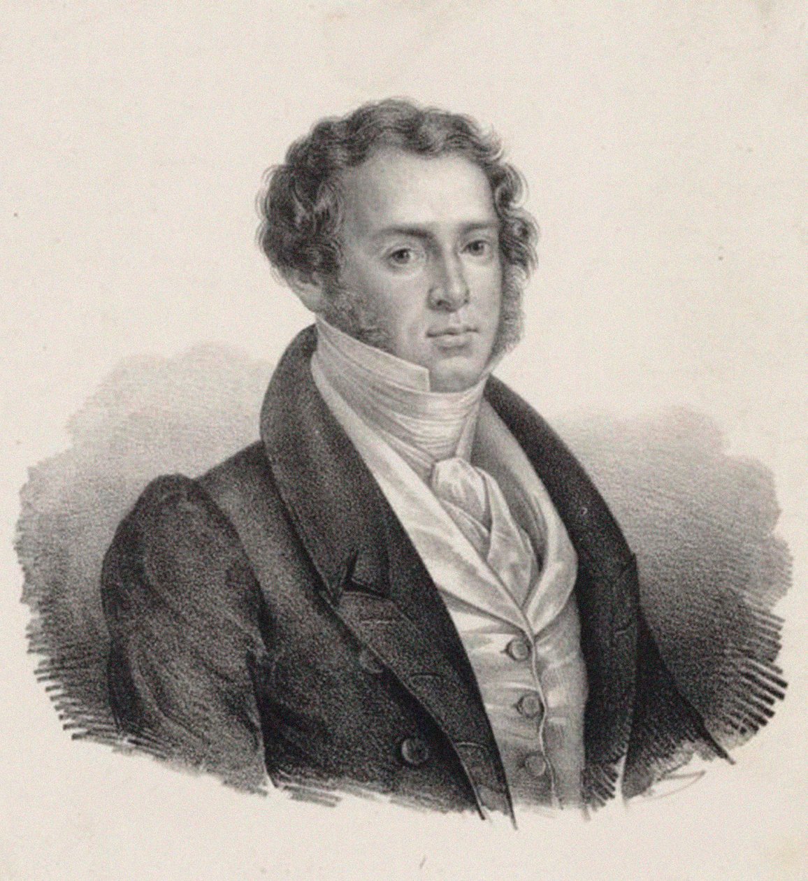 Retrato del compositor Saverio Mercadante 1795-1870 de Giuseppe Gozzini