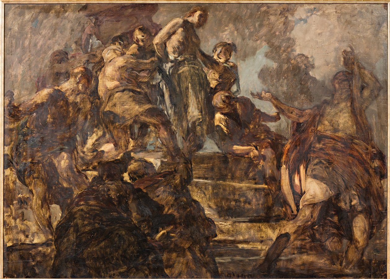 Cristo deriso (óleo sobre madera) de Giuseppe Graziosi