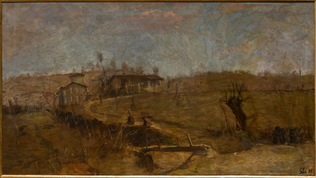 Paisaje de Savignano de Giuseppe Graziosi