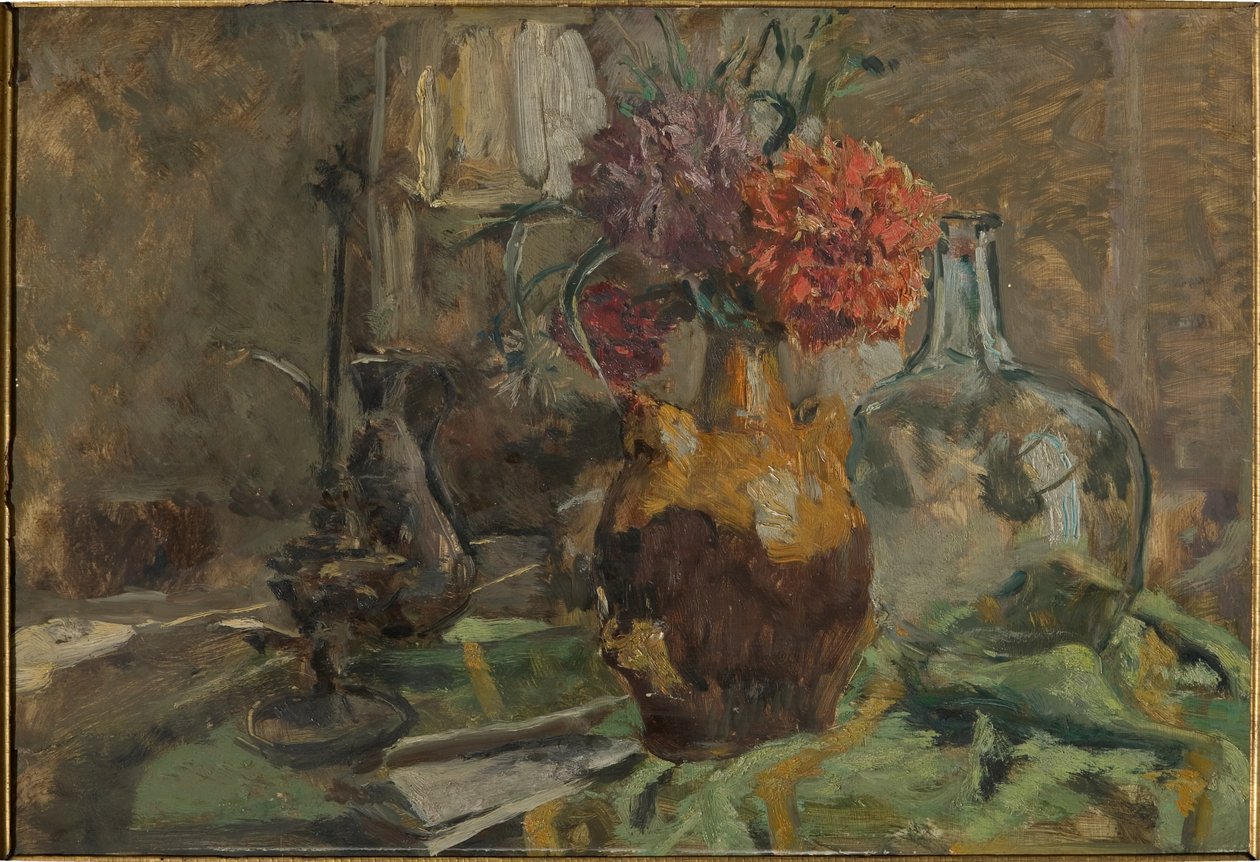 Naturaleza muerta (óleo sobre madera) de Giuseppe Graziosi