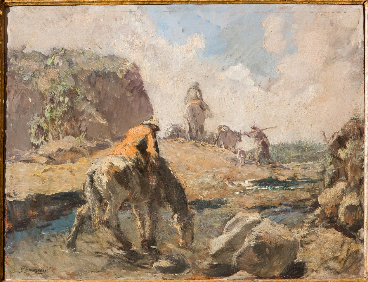 El Vado (óleo sobre madera contrachapada) de Giuseppe Graziosi