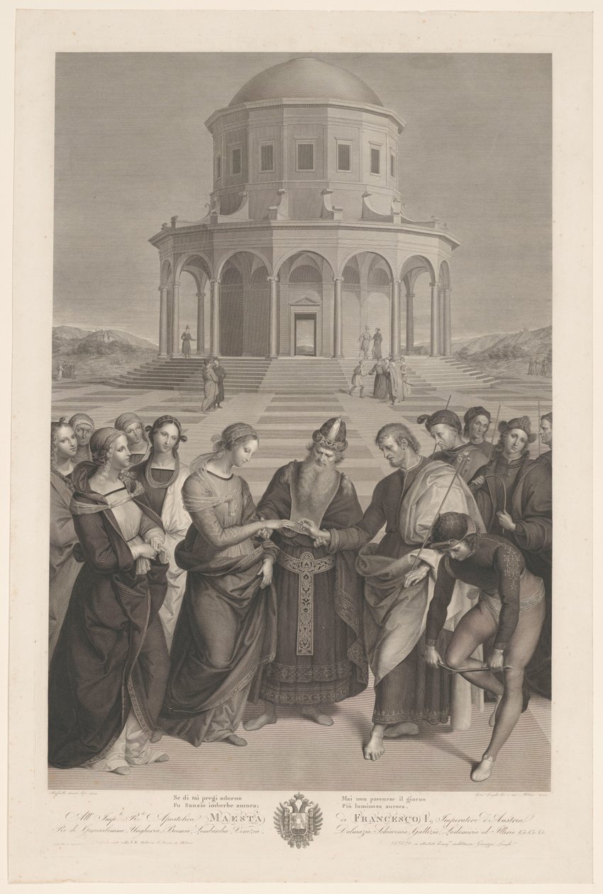 Matrimonio de María y José lo sposalizio de Giuseppe Longhi