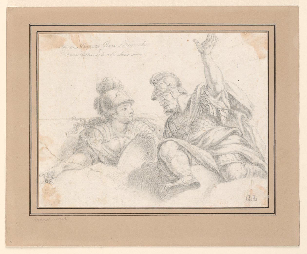 Dos Soldados Romanos en Conversación de Giuseppe Longhi