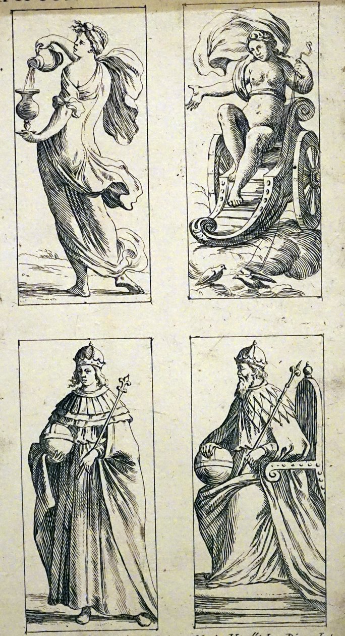 Cartas de tarot del siglo XVII por Giuseppe Maria Mitelli de Giuseppe Maria Mitelli