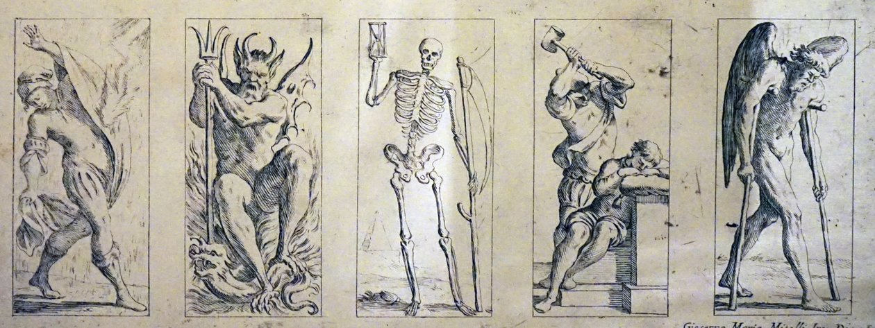 Cartas del tarot del siglo XVII de Giuseppe Maria Mitelli