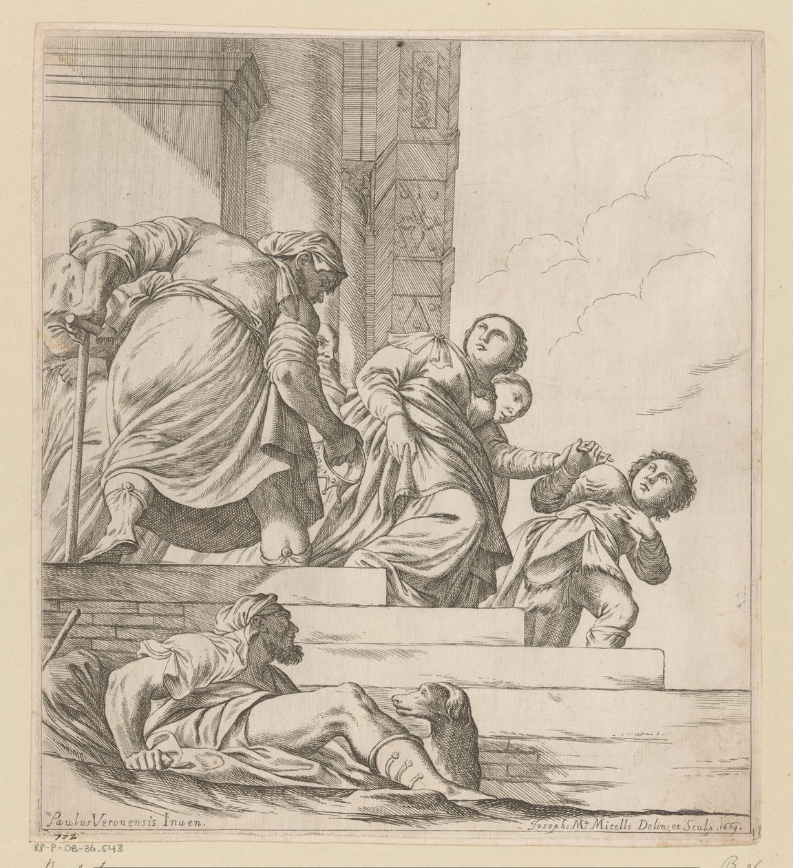 La reina Vasti es exiliada de Giuseppe Maria Mitelli