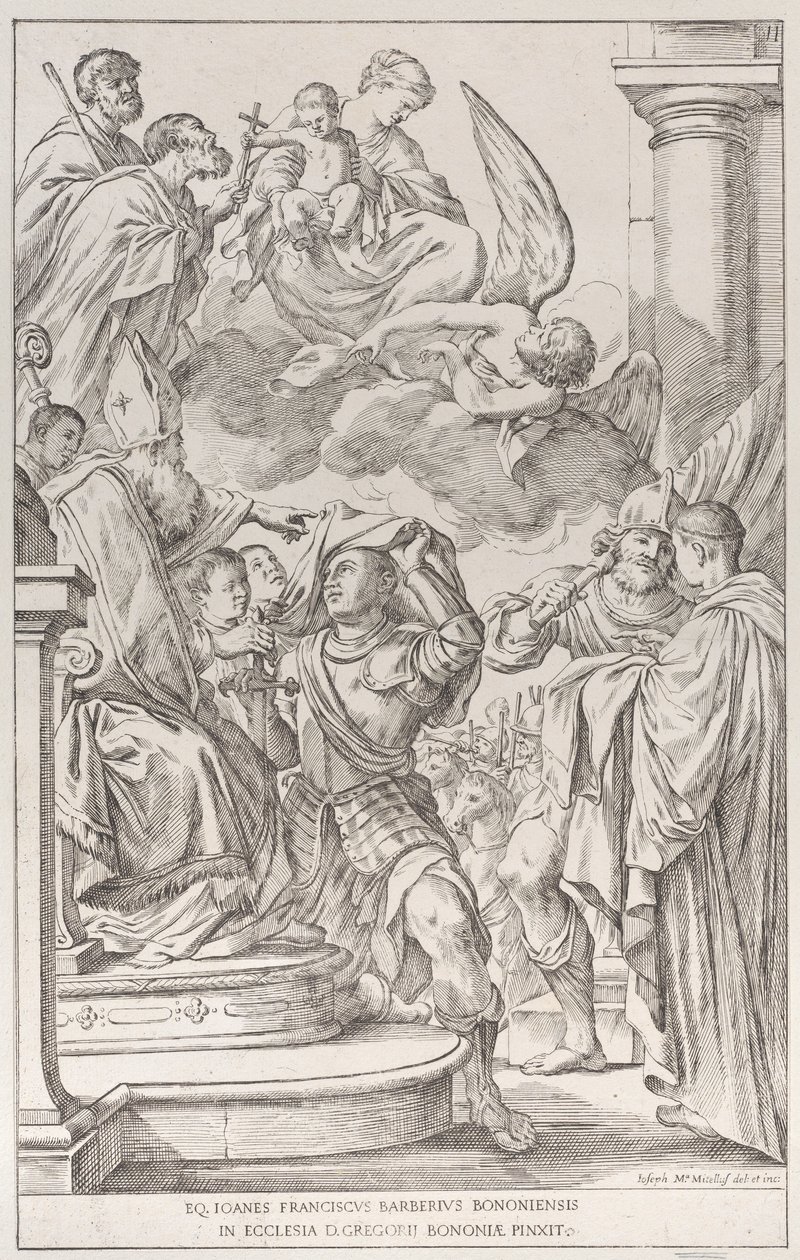 Placa 11: San Guillermo de Aquitania de Giuseppe Maria Mitelli