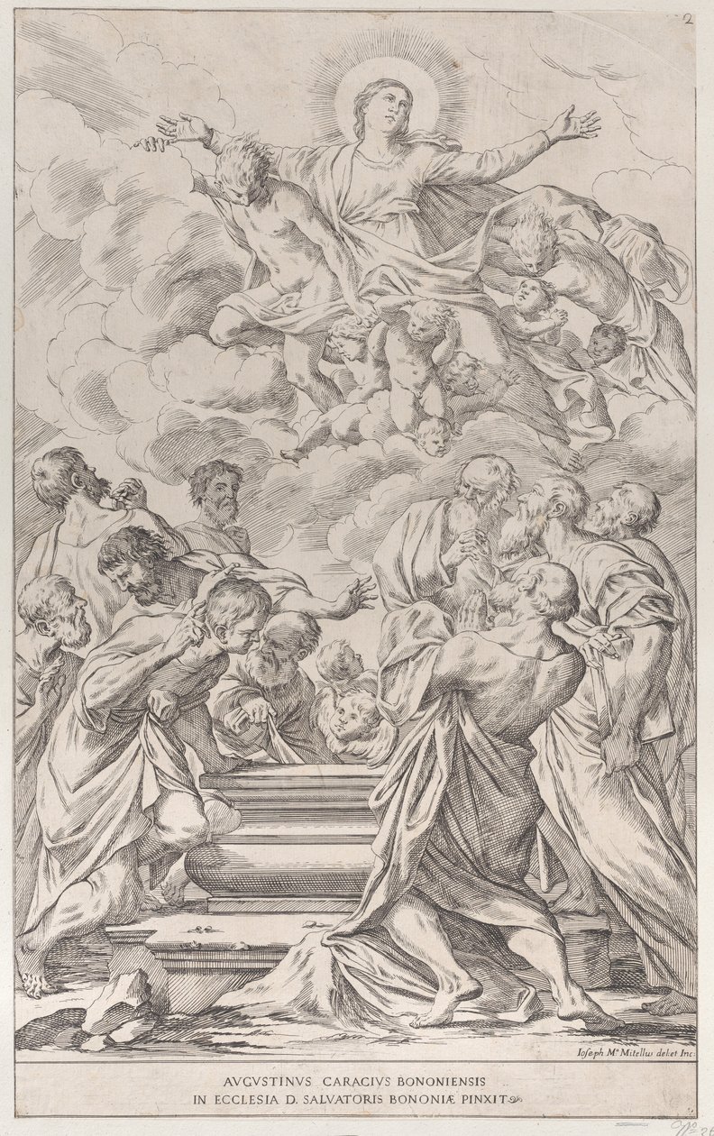 Placa 2: la Asunción de la Virgen, 1678 de Giuseppe Maria Mitelli