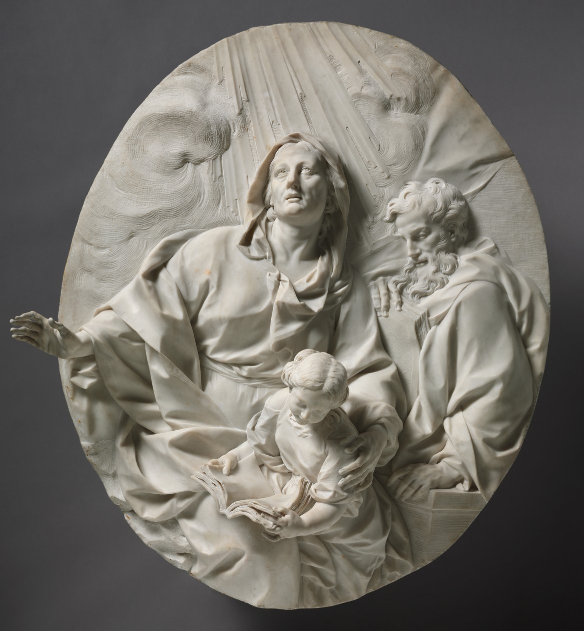 Educación de la Virgen, c.1700 de Giuseppe Mazzuoli