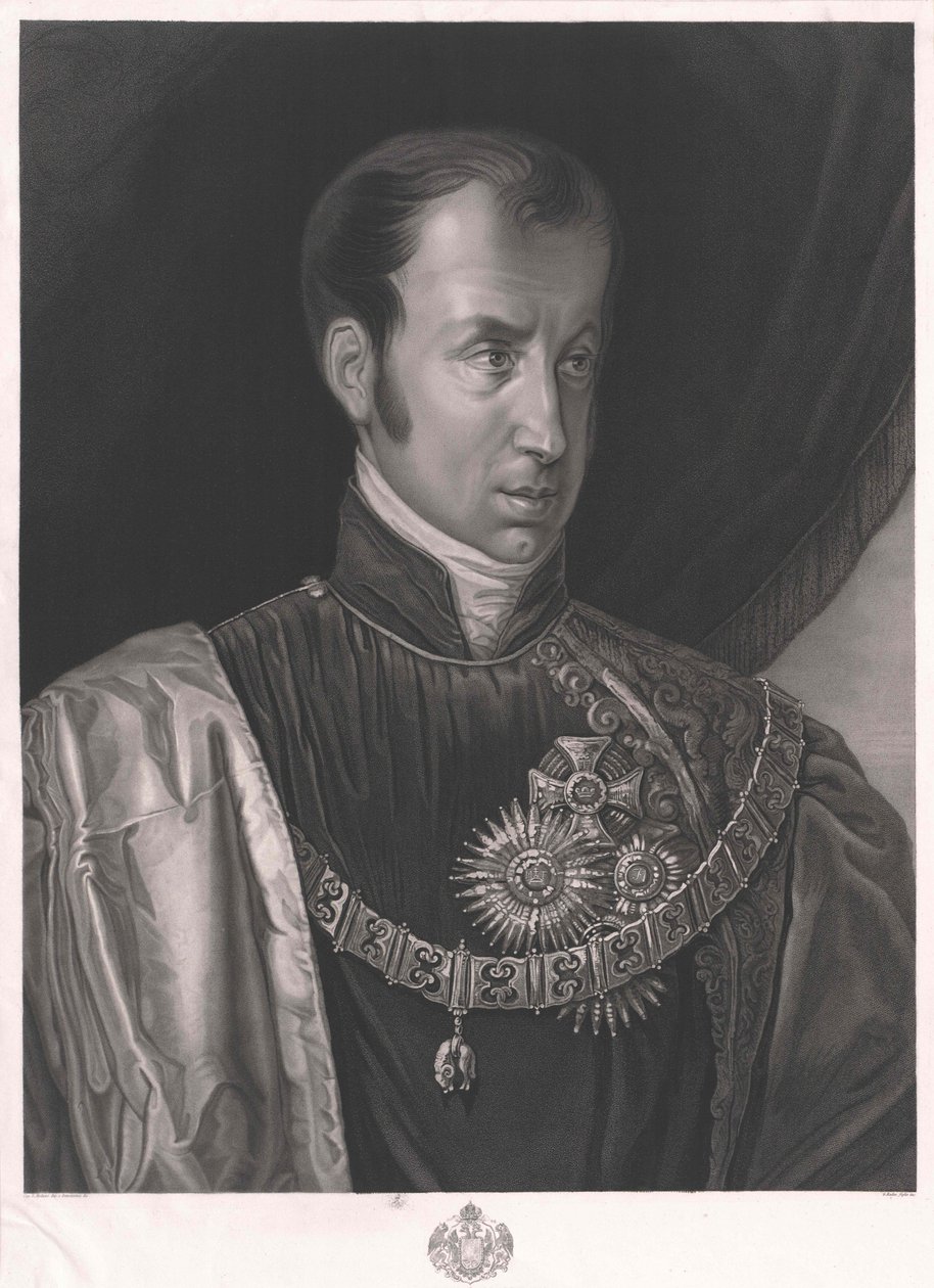 Emperador de Austria Fernando I (imprimir) de Giuseppe Molteni