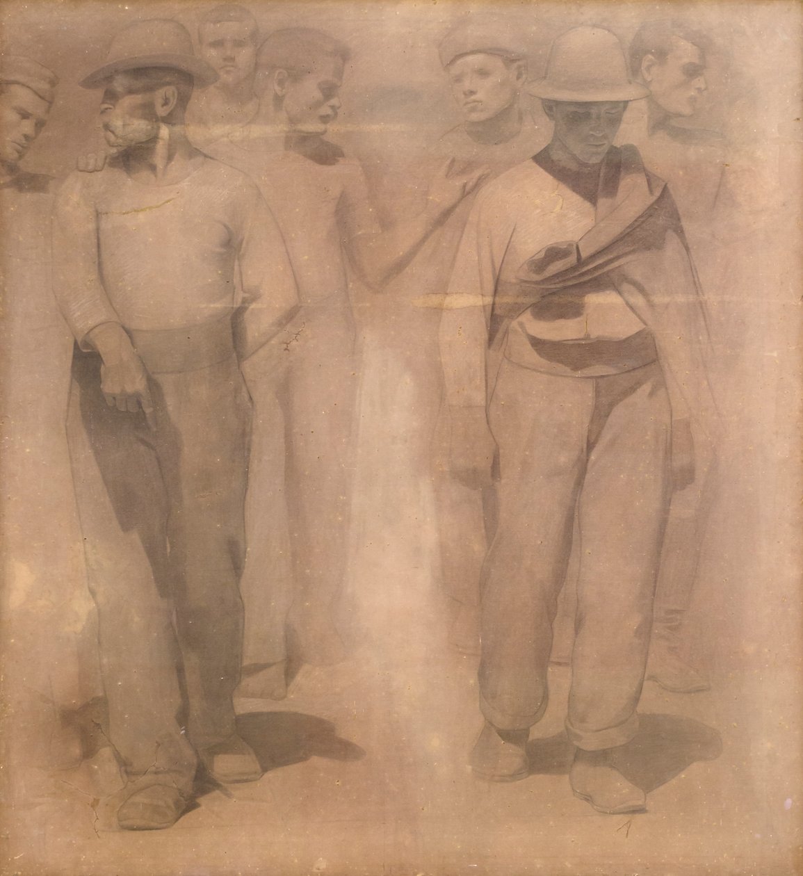 Viñeta de El Cuarto Estado de Giuseppe Pellizza da Volpedo