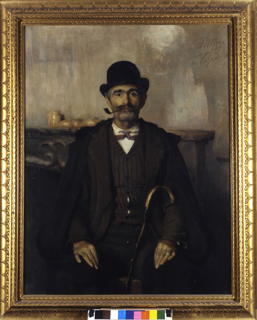 Giuseppe Giani, el mediador (Retrato de Giuseppe Giani el mediador). Pintura de Giovanni Pellizza da Volpedo (1868-1907) de Giuseppe Pellizza da Volpedo