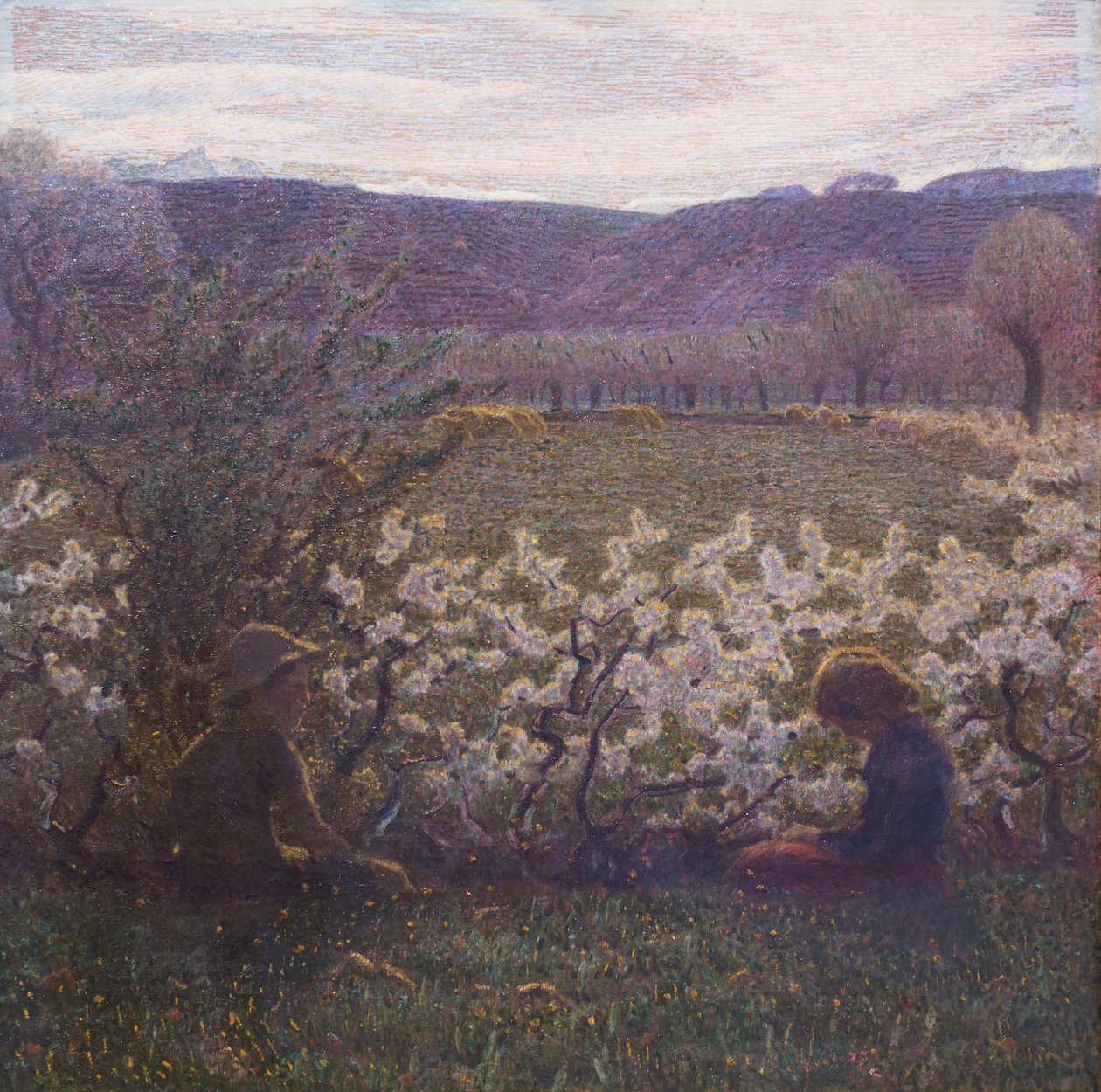 Pradera de flores de Giuseppe Pellizza da Volpedo