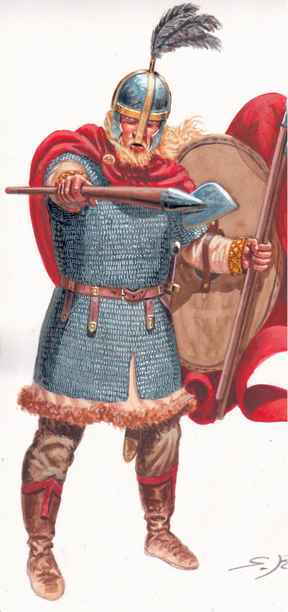 Líder bárbaro (visigodo o vándalo) de Giuseppe Rava