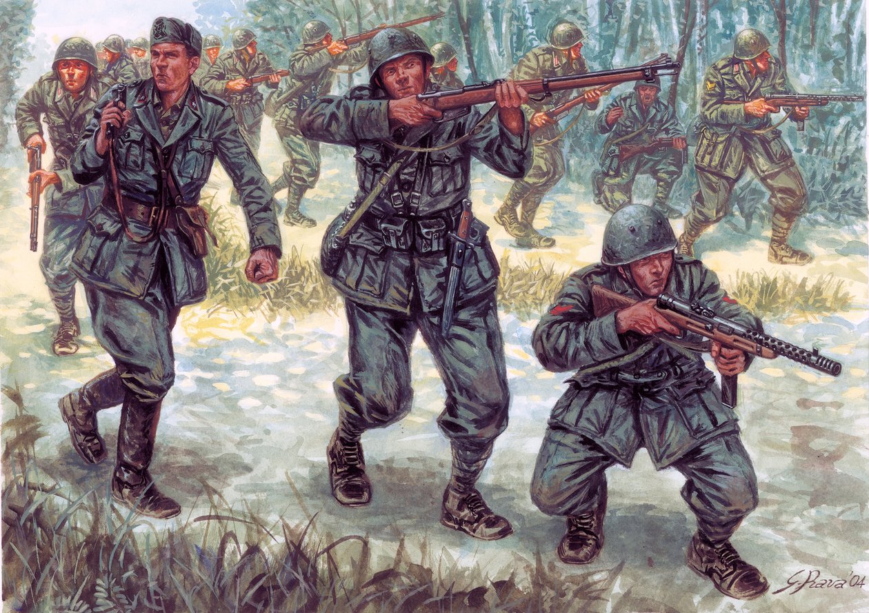Segunda Guerra Mundial, Guerra Italo-Griega: Soldados italianos de Giuseppe Rava