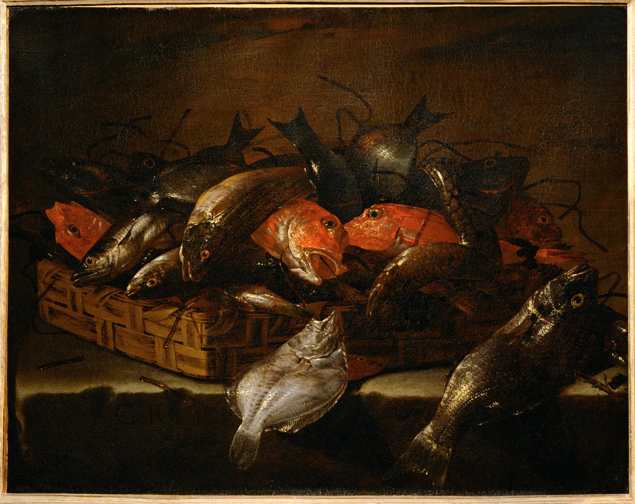 Naturaleza muerta con peces ... de Giuseppe Recco