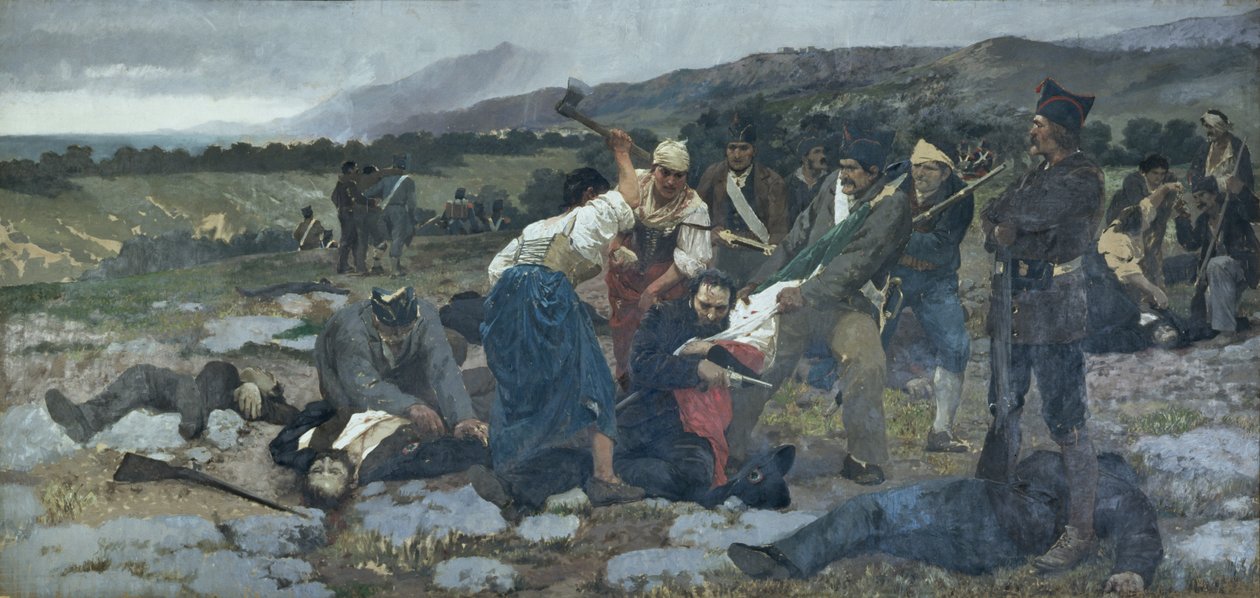 La Muerte de Carlo Pisacane de Giuseppe Sciuti